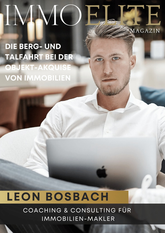 Leon Bosbach im ImmoElite Interview, Bosbach Consulting & Coaching für Immobilienmakler
