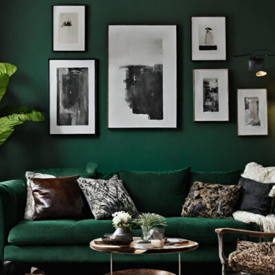 Dunkelgrüne Wandfarbe: Schaffe eine Atmosphäre der Ruhe und Entspannung
