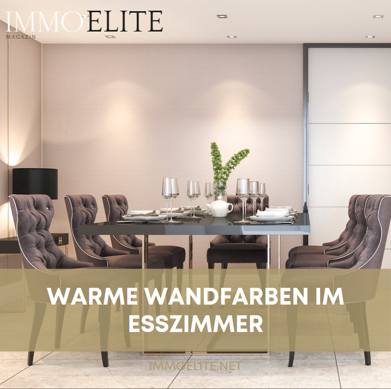 Warme Wandfarben im Esszimmer