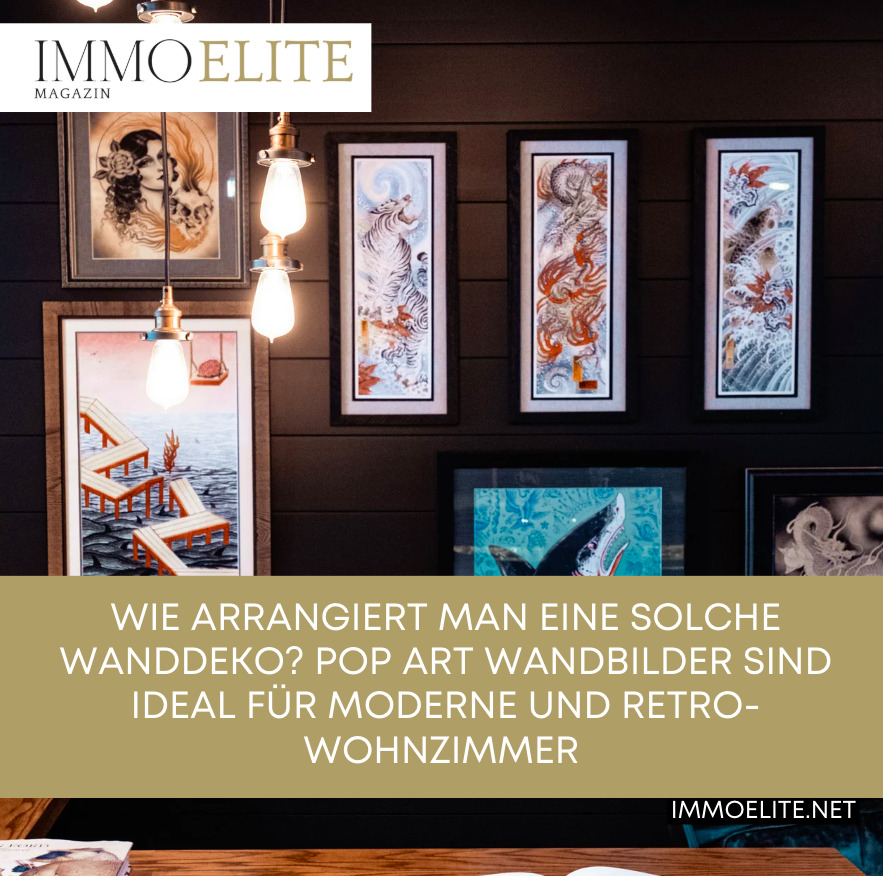 Wie arrangiert man eine solche Wanddeko? Pop Art Wandbilder sind ideal für moderne und Retro-Wohnzimmer