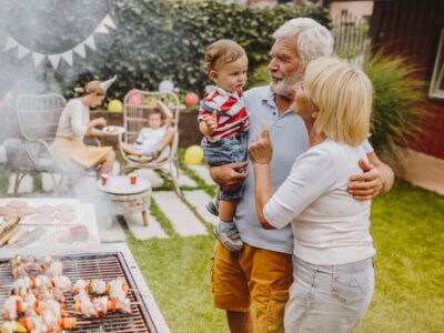 Grillplatz Feuerstelle im Garten Der perfekte Ort für gemütliche Abende