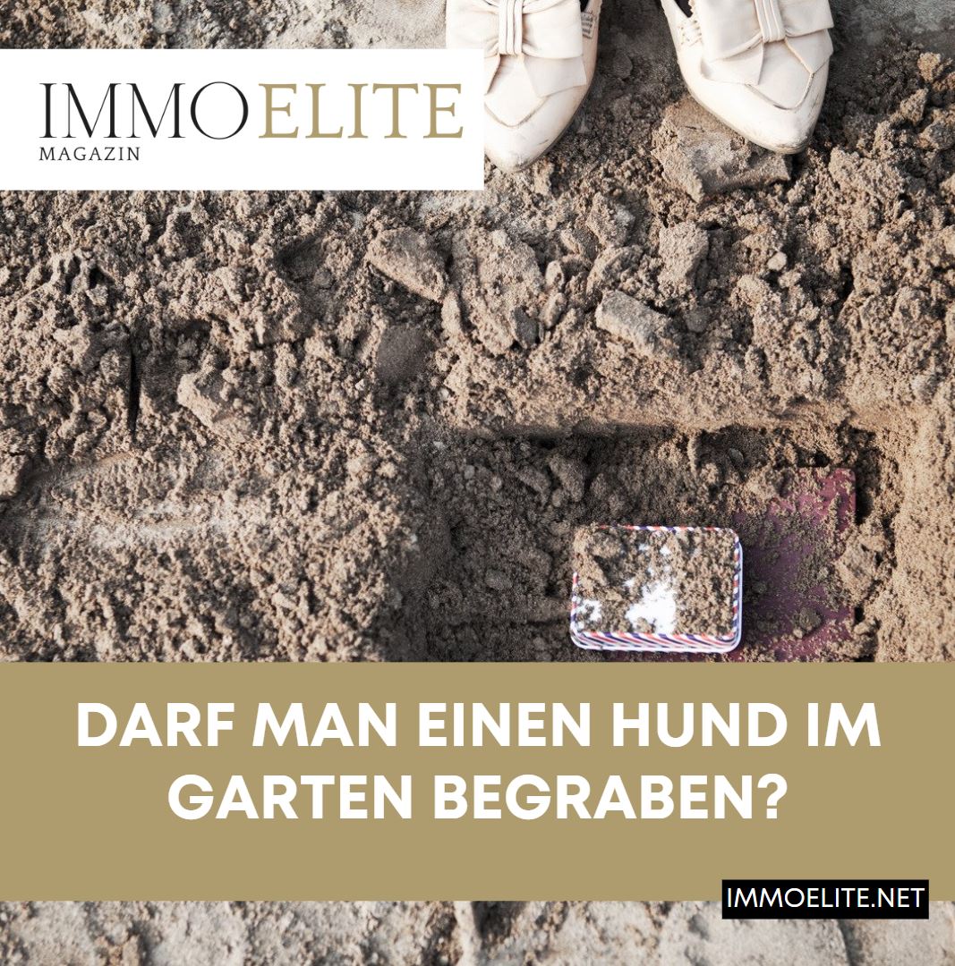 Darf man einen Hund im Garten begraben