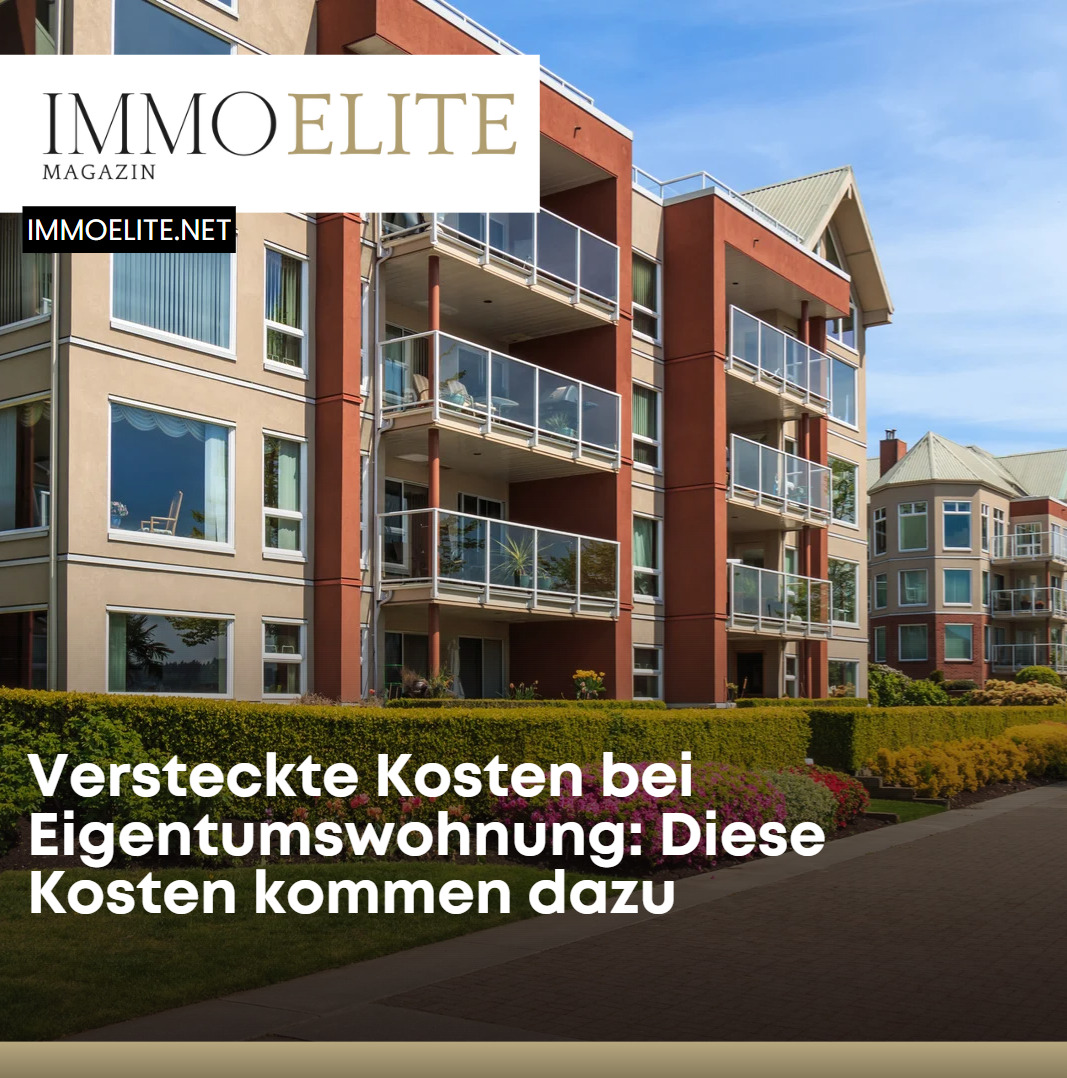 Versteckte Kosten bei Eigentumswohnung Diese Kosten kommen dazu