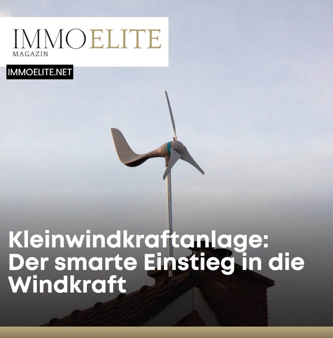 Kleinwindkraftanlage Der smarte Einstieg in die Windkraft