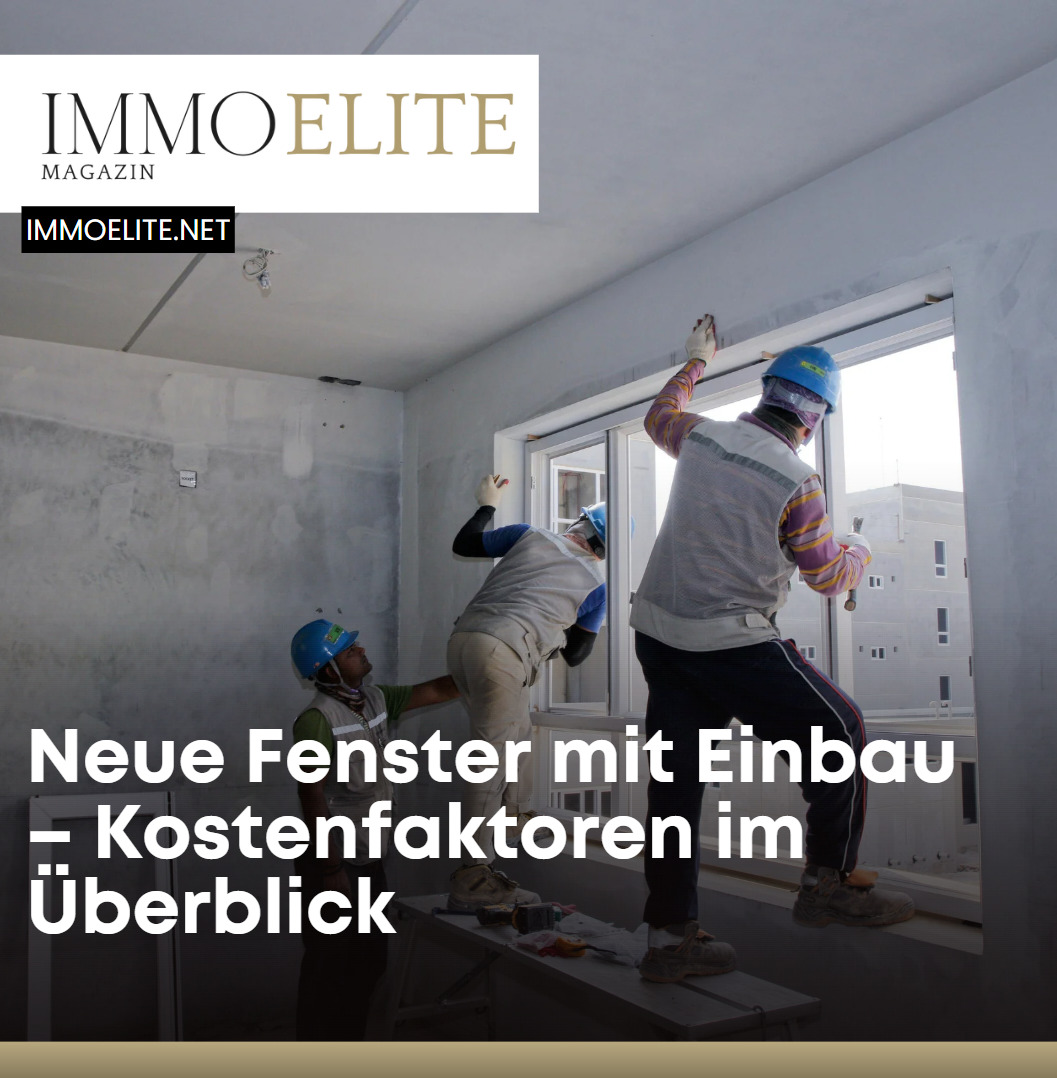 Neue Fenster mit Einbau – Kostenfaktoren im Überblick