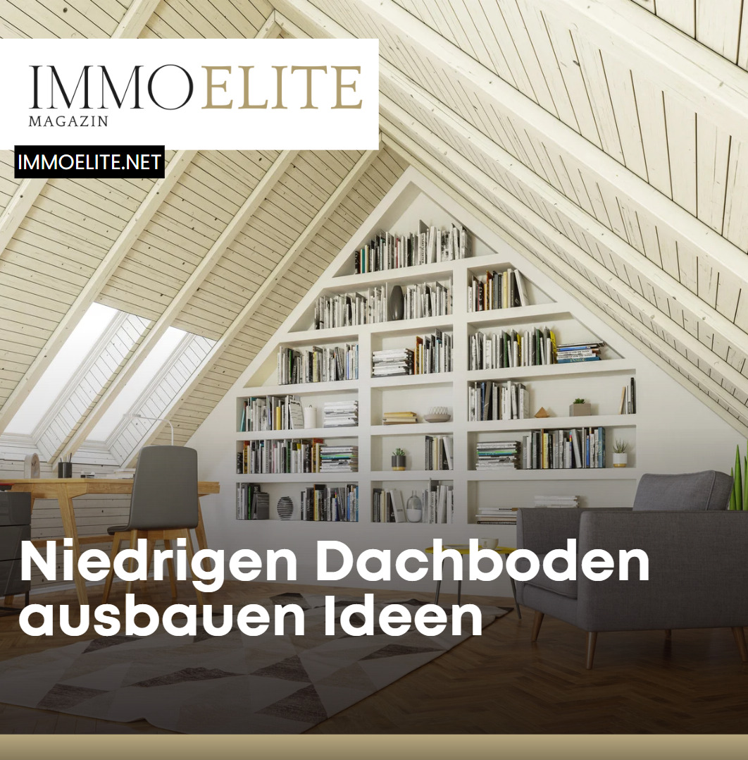 Niedrigen Dachboden ausbauen Ideen Clevere Raumlösungen trotz Schräge