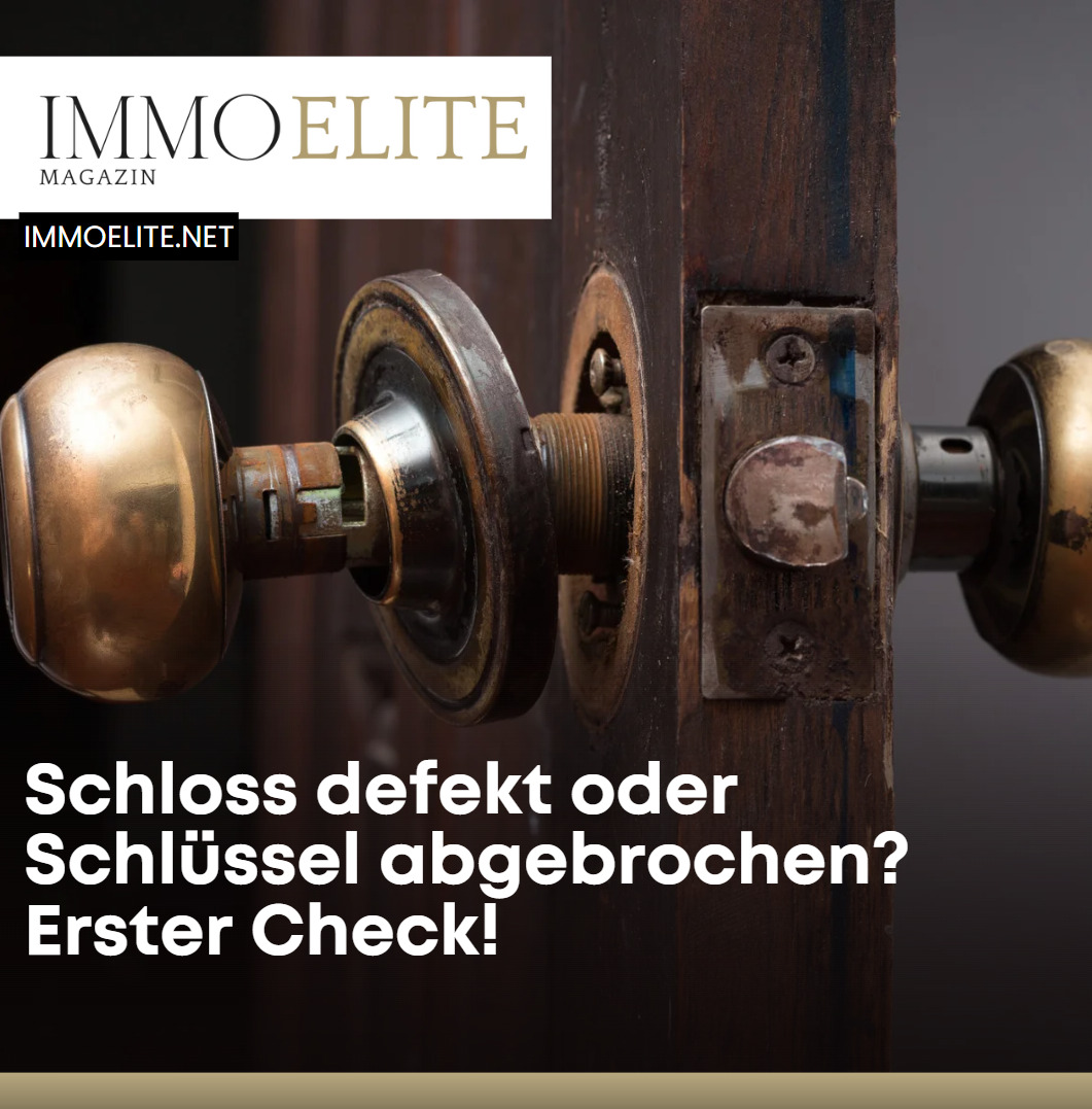 Schloss defekt oder Schlüssel abgebrochen Erster Check!