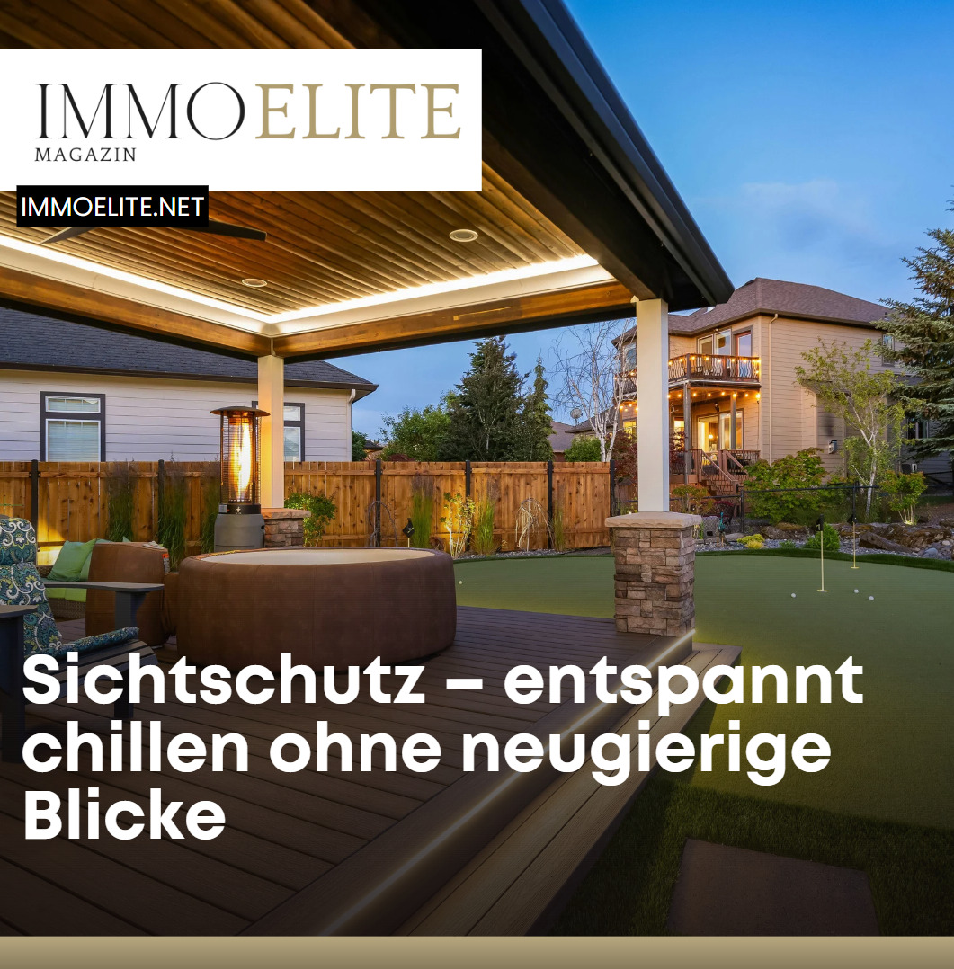 Sichtschutz – entspannt chillen ohne neugierige Blicke