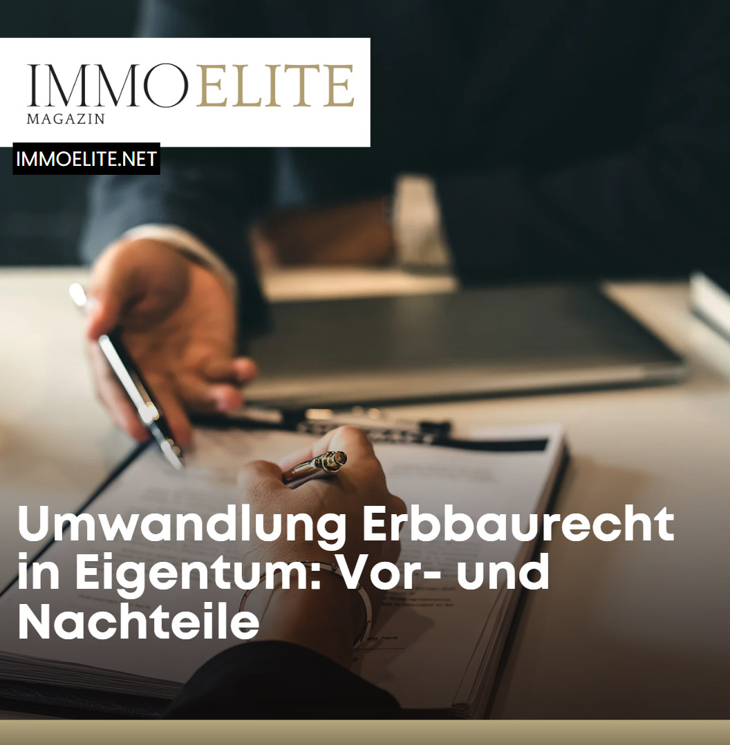 Umwandlung Erbbaurecht in Eigentum Vor- und Nachteile