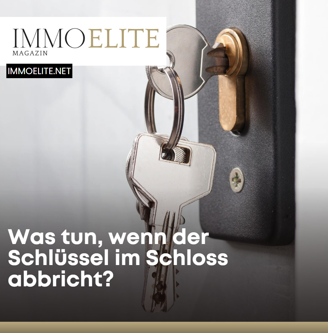 Was tun, wenn der Schlüssel im Schloss abbricht