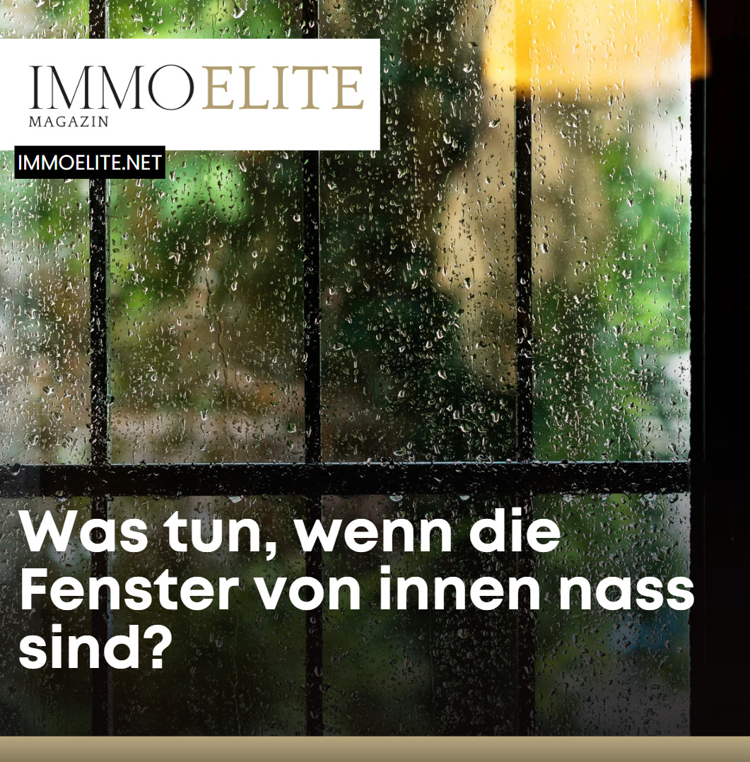 Was tun, wenn die Fenster von innen nass sind