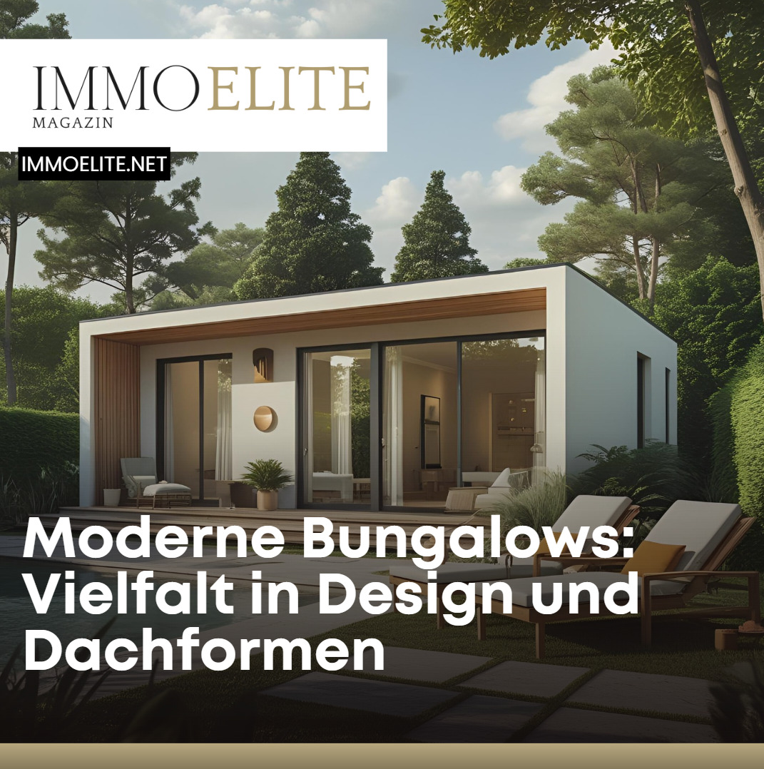 moderne bungalows dachformen