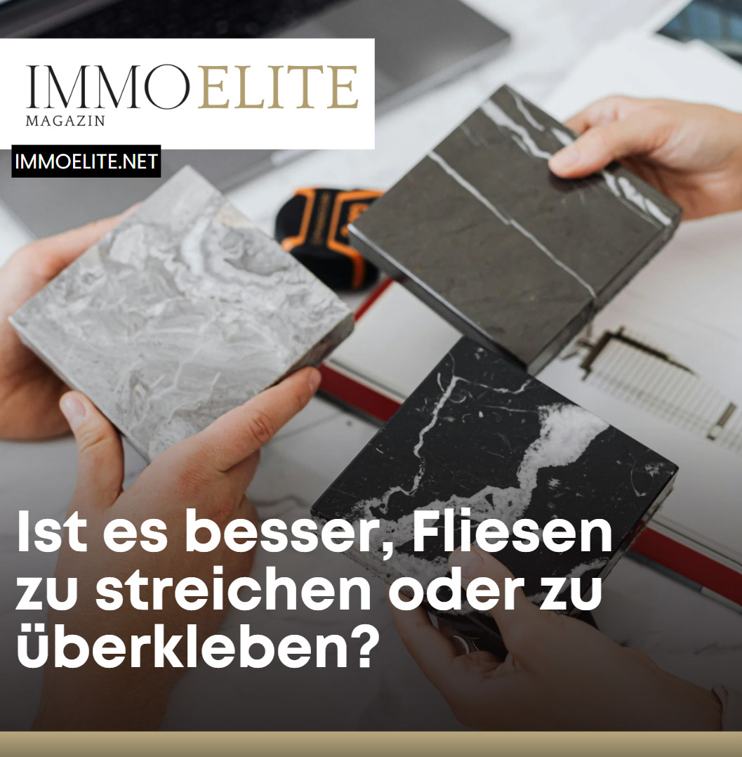 Fliesenstreichen vs. Überkleben Ist es besser, Fliesen zu streichen oder zu überkleben