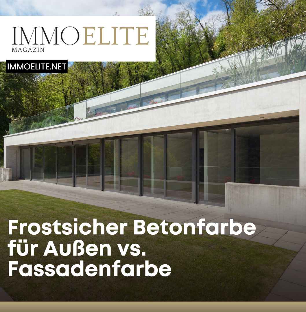 Frostsicher Betonfarbe für Außen vs. Fassadenfarbe