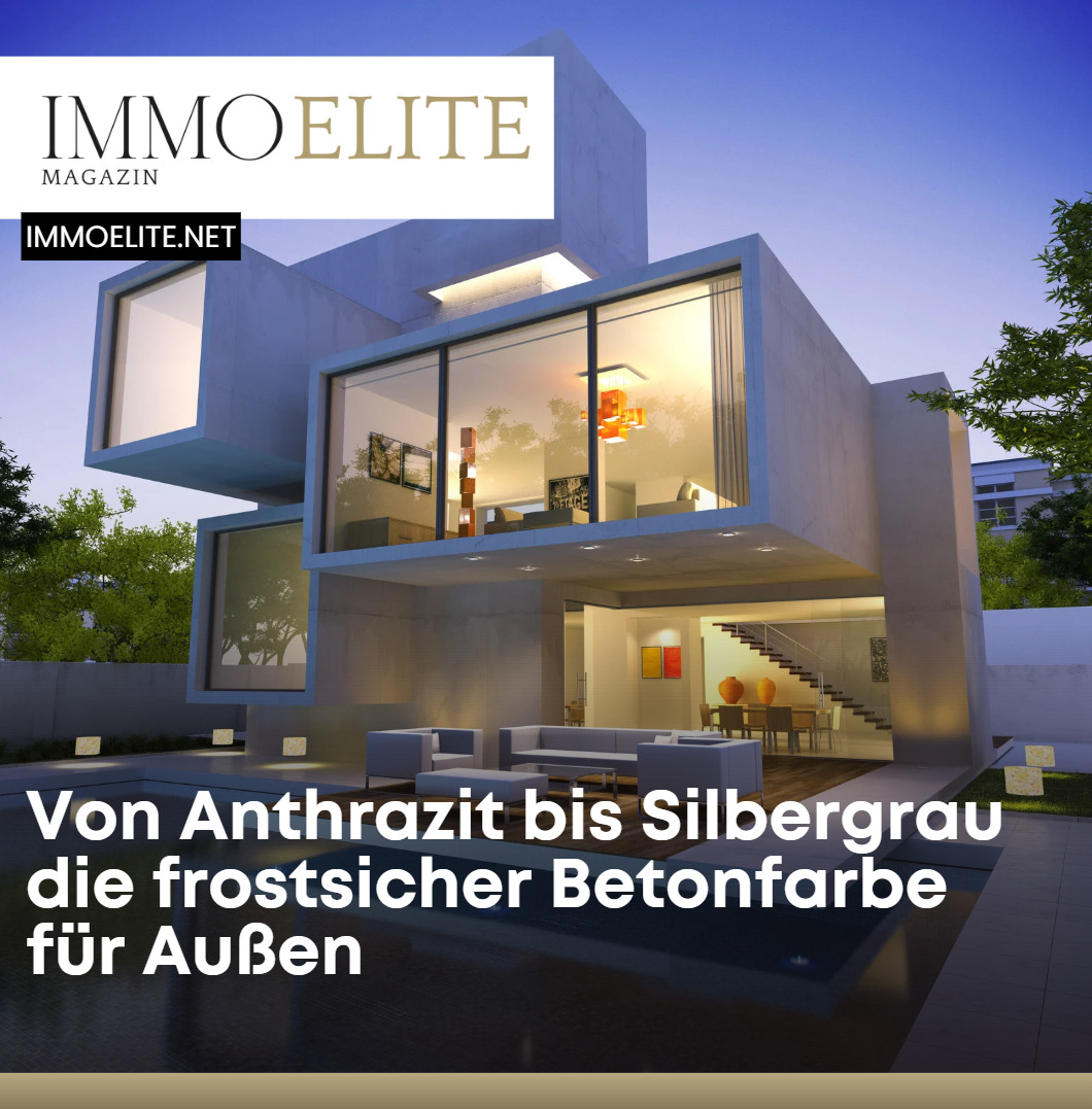Von Anthrazit bis Silbergrau die frostsicher Betonfarbe für Außen
